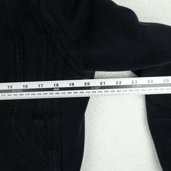 Lululemon Jacket Womens 12 Black Full Zip Hooded Sweatshirt Outdoor Heavy - Picture 8 of 10